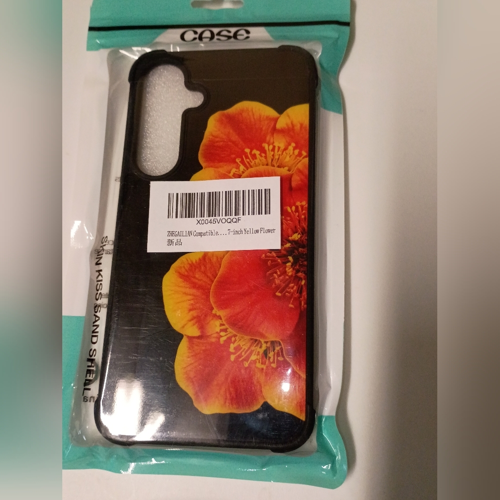 Floral Phone Case with Orange and Yellow Flowers